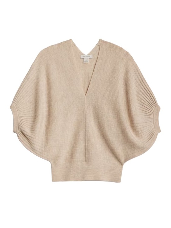 Club Monaco Sweaters - Club Monaco Beige Batwing V-Neck Sweater